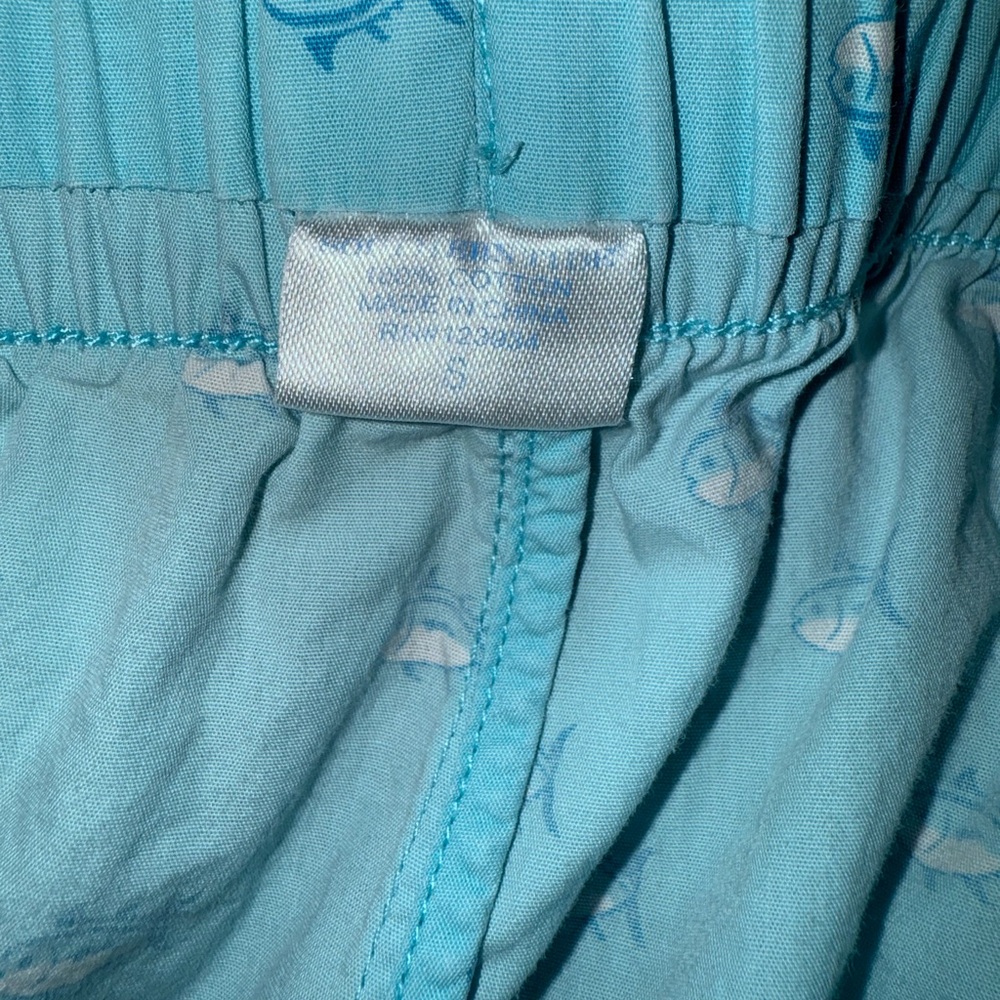 Southern Tide Aqua Fish Pattern Women's Athletic Shorts - Picture 2 of 5